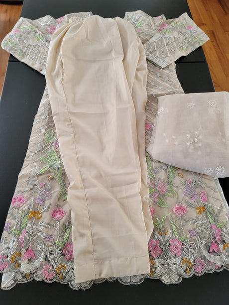 Pakistani Stitched Embroidery Party Wear Dresses Ready To Ship