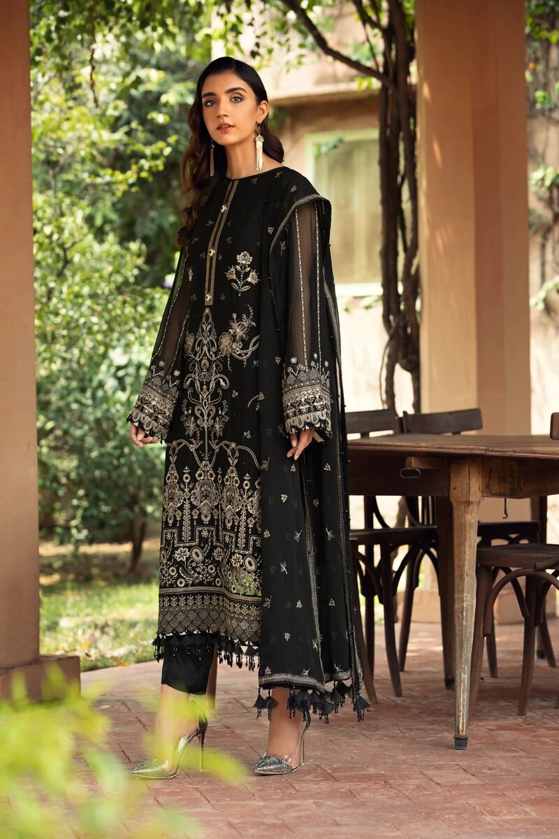 FARASHA EMBROIDERED CHIFFON COLLECTION-100% Original Guaranteed