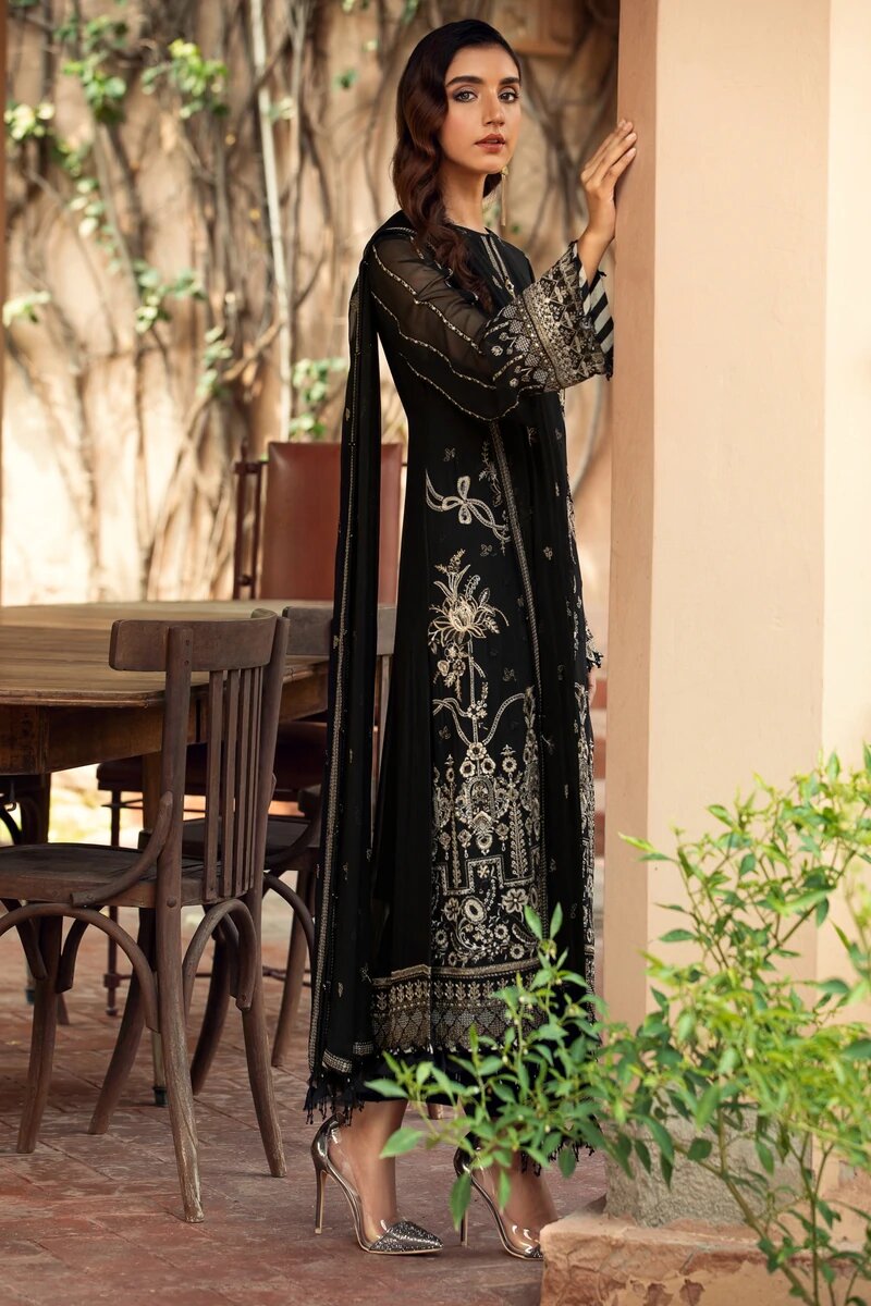 FARASHA EMBROIDERED CHIFFON COLLECTION-100% Original Guaranteed