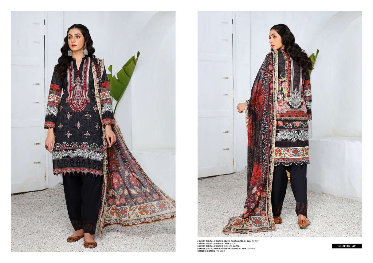 Mahajal Embroidered Lawn Collection 2021 -100% Original Guaranteed