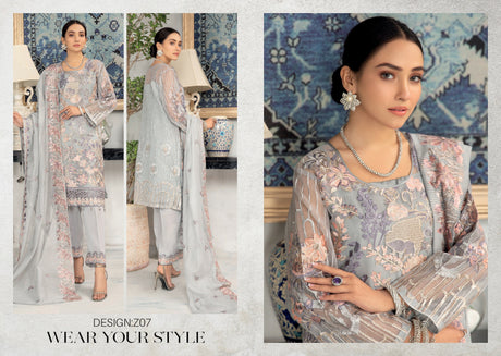 Zuha By Zylish Book Chiffon Collection -100% Original Guaranteed