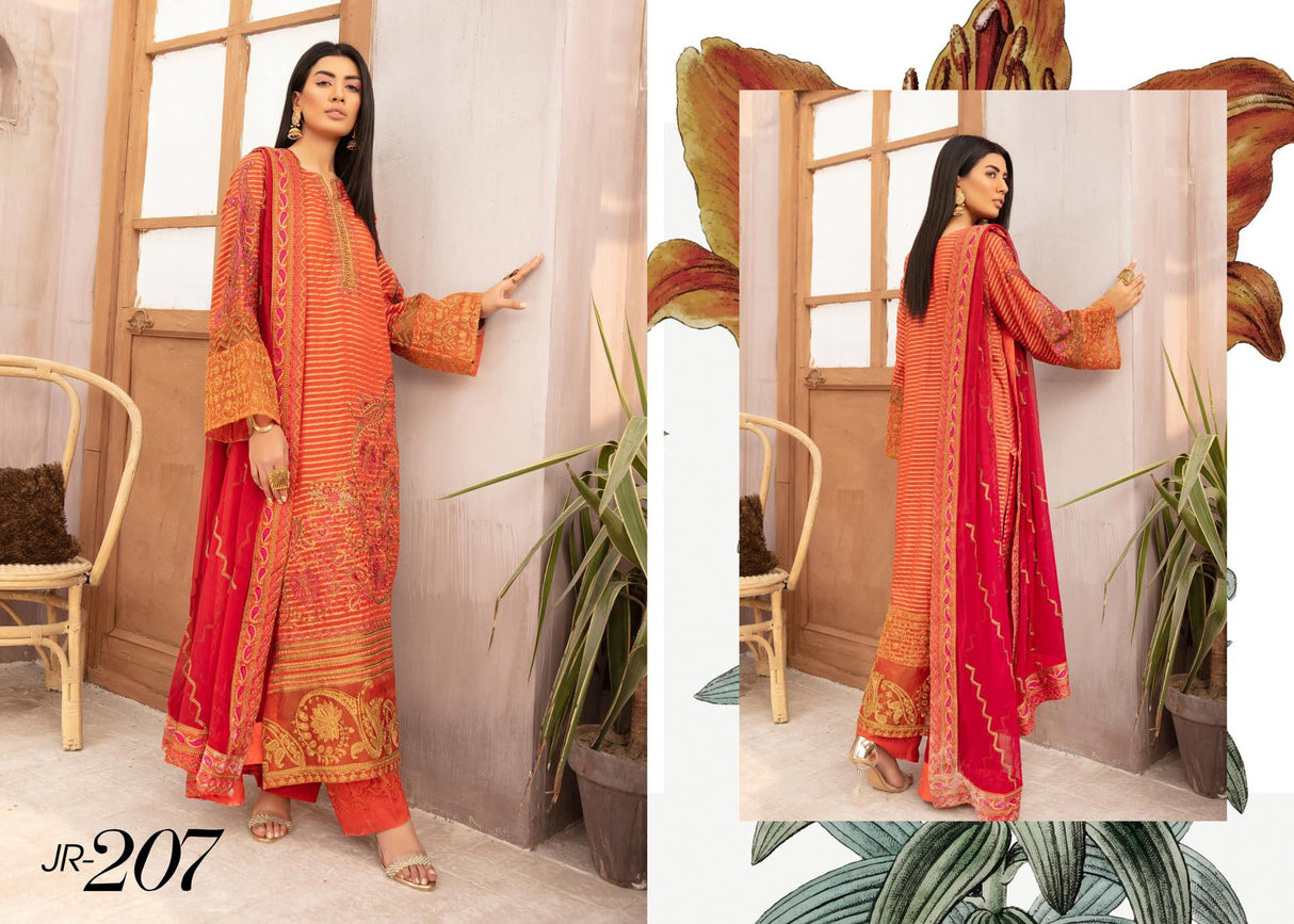 NAMAEESH by Johra Embroidered Lawn Collection 2021 -100% Original Guaranteed