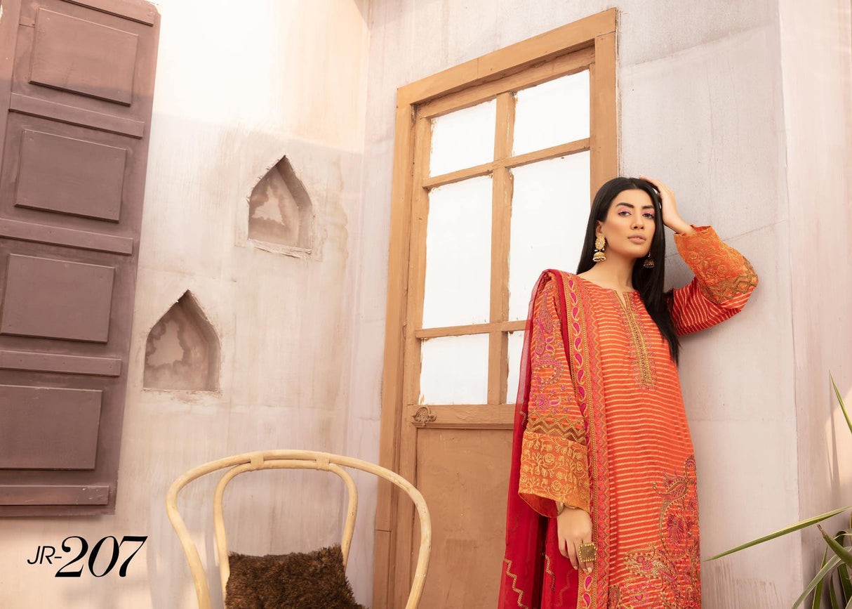 NAMAEESH by Johra Embroidered Lawn Collection 2021 -100% Original Guaranteed