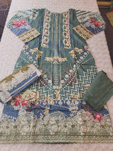 Pakistani Stitched lawn Embroidered Salwar kameez ready to ship