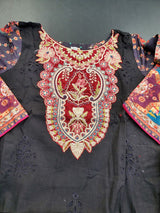 Pakistani Stitched Embroidery Lawn Suit Ready To Ship