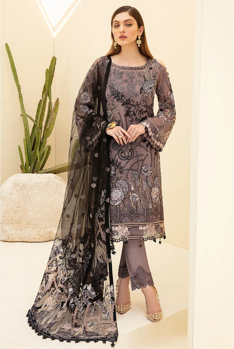 Rangoon By Ramsha Luxury Chiffon Embroidered Collection -100% Original Guaranteed