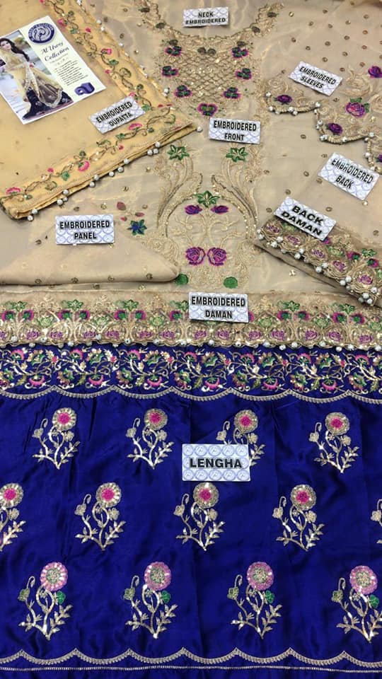 Pakistani Stitched Embroidery Party Wear Dresses Ready To Ship