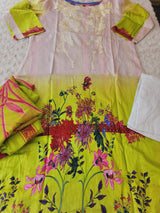 Indian Cotton Stitched Embroidery Suit Ready To Ship