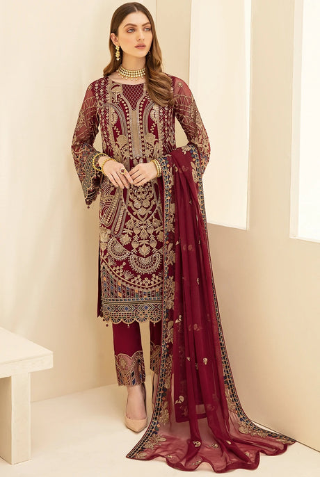 Rangoon By Ramsha Luxury Chiffon Embroidered Collection 2021 -100% Original Guaranteed