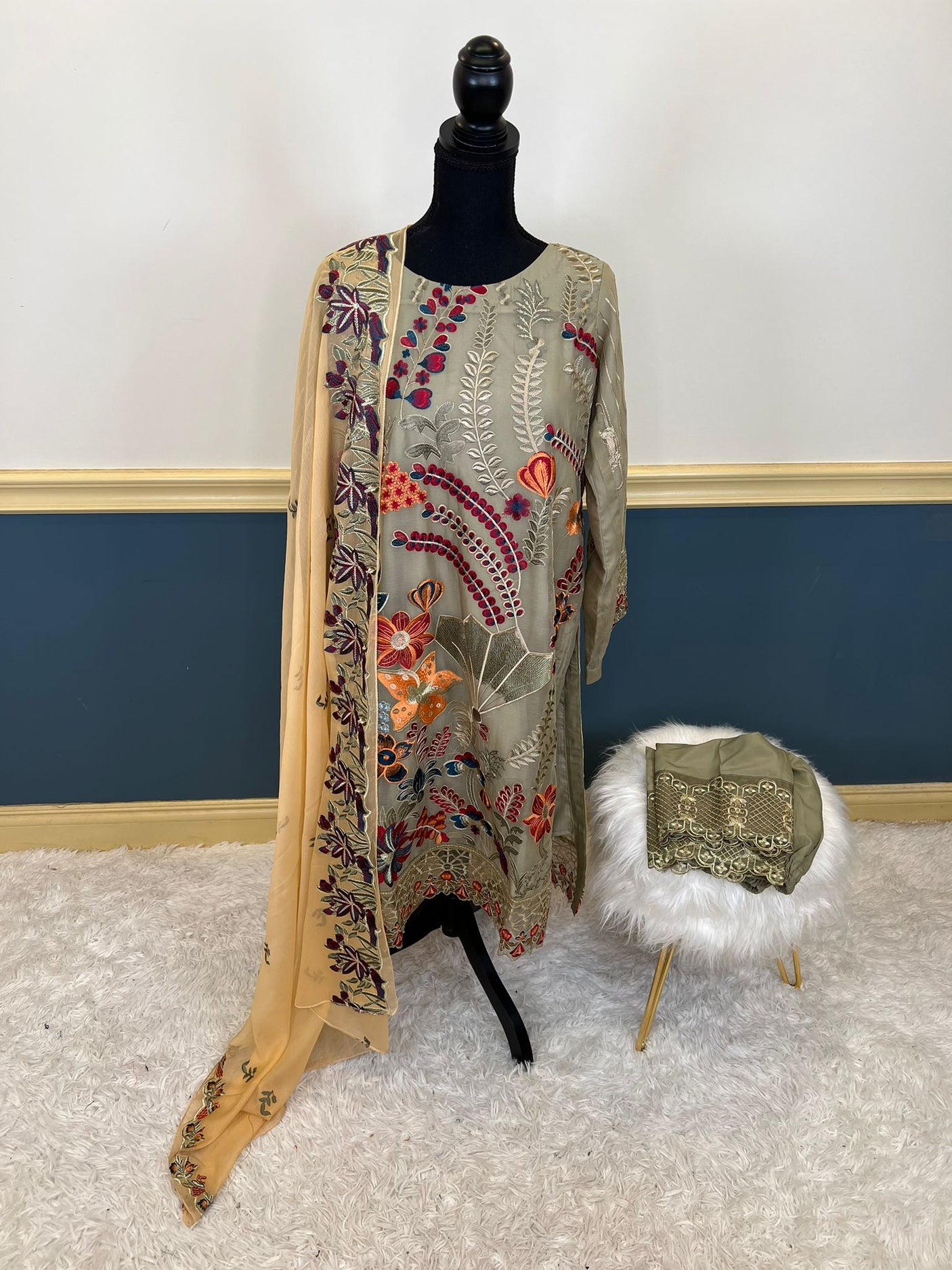 Pakistani Embroidered Party wear  Ready To Ship