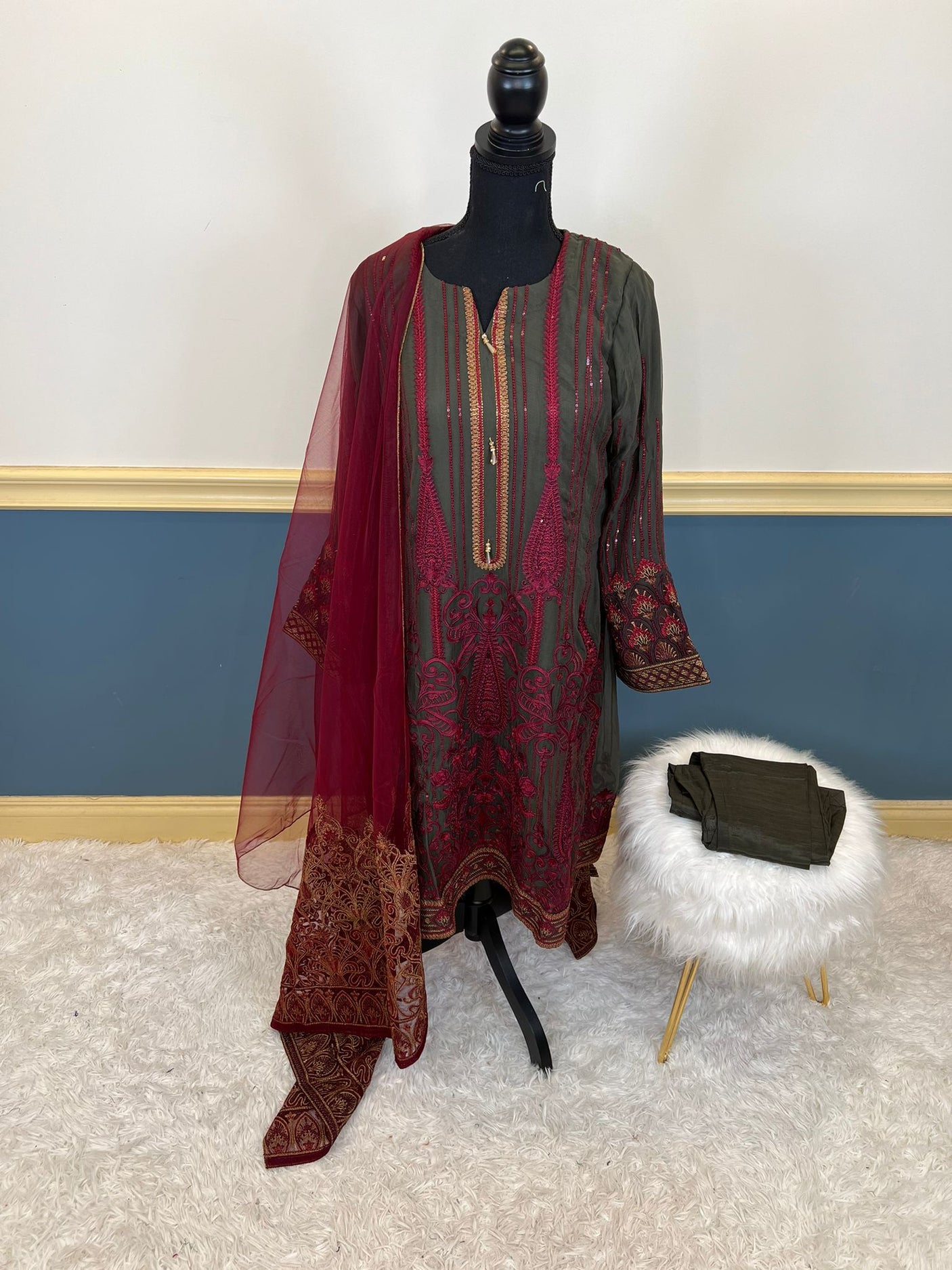 Pakistani Embroidered Party wear  Ready To Ship