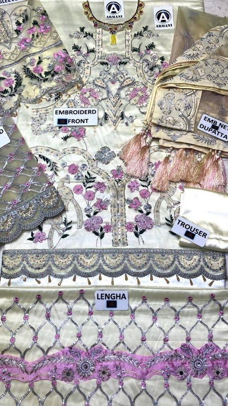 Pakistani Stitched Embroidery Party Wear Dresses Ready To Ship