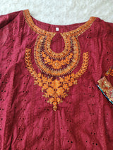 Pakistani Stitched lawn Embroidered Salwar kameez ready to ship