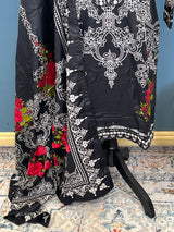 Pakistani linen Embroidered Salwar kameez Ready To Ship
