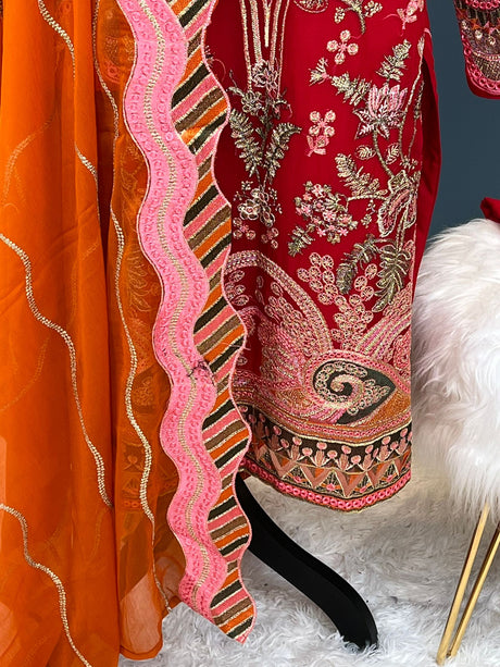 Pakistani Stitched Embroidery Party Wear Dresses Ready To Ship
