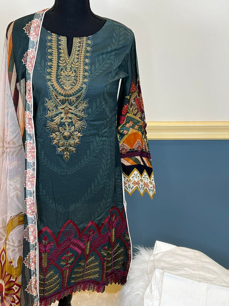 Pakistani Stitched Embroidery Party Wear Dresses Ready To Ship