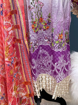 Pakistani Stitched lawn Embroidered Salwar kameez ready to ship