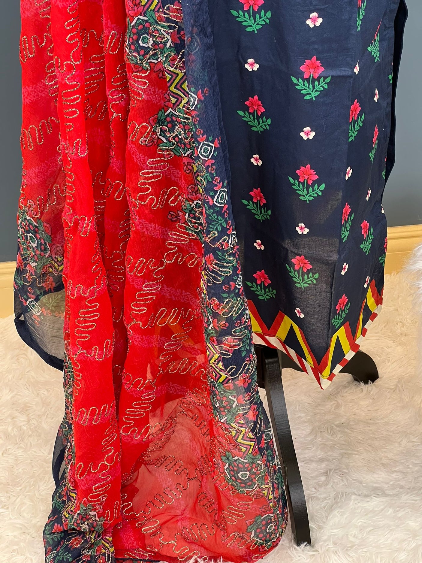 Pakistani Stitched lawn Embroidered Salwar kameez ready to ship