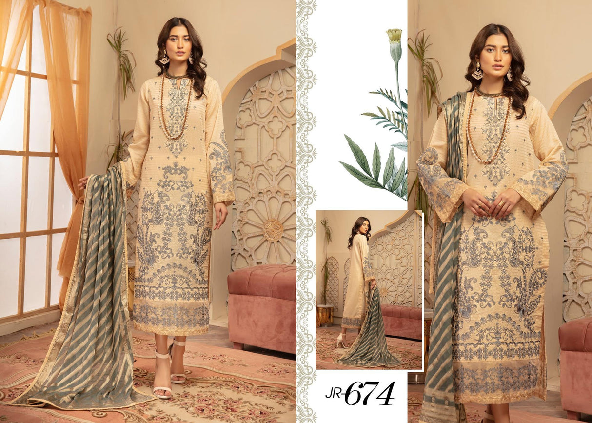 JHALAK by Johra Embroidered Lawn Collection 2021 -100% Original Guaranteed