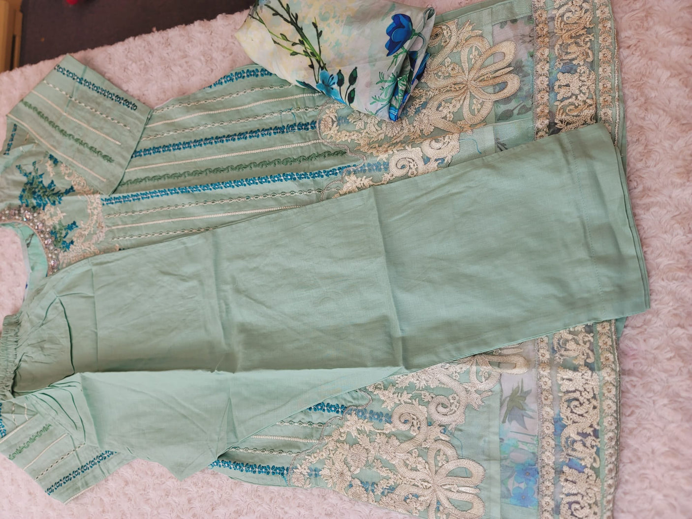 Pakistani Stitched Embroidered luxury lawn Dresses Ready To Ship