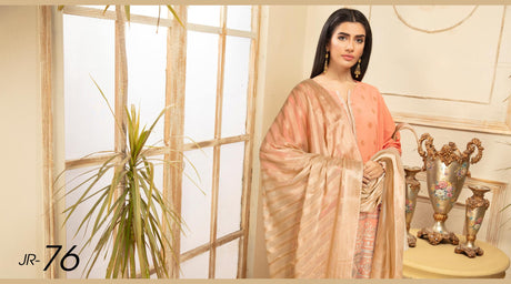 Johra Pinks Embroidered lawn Collection-100% Original Guaranteed