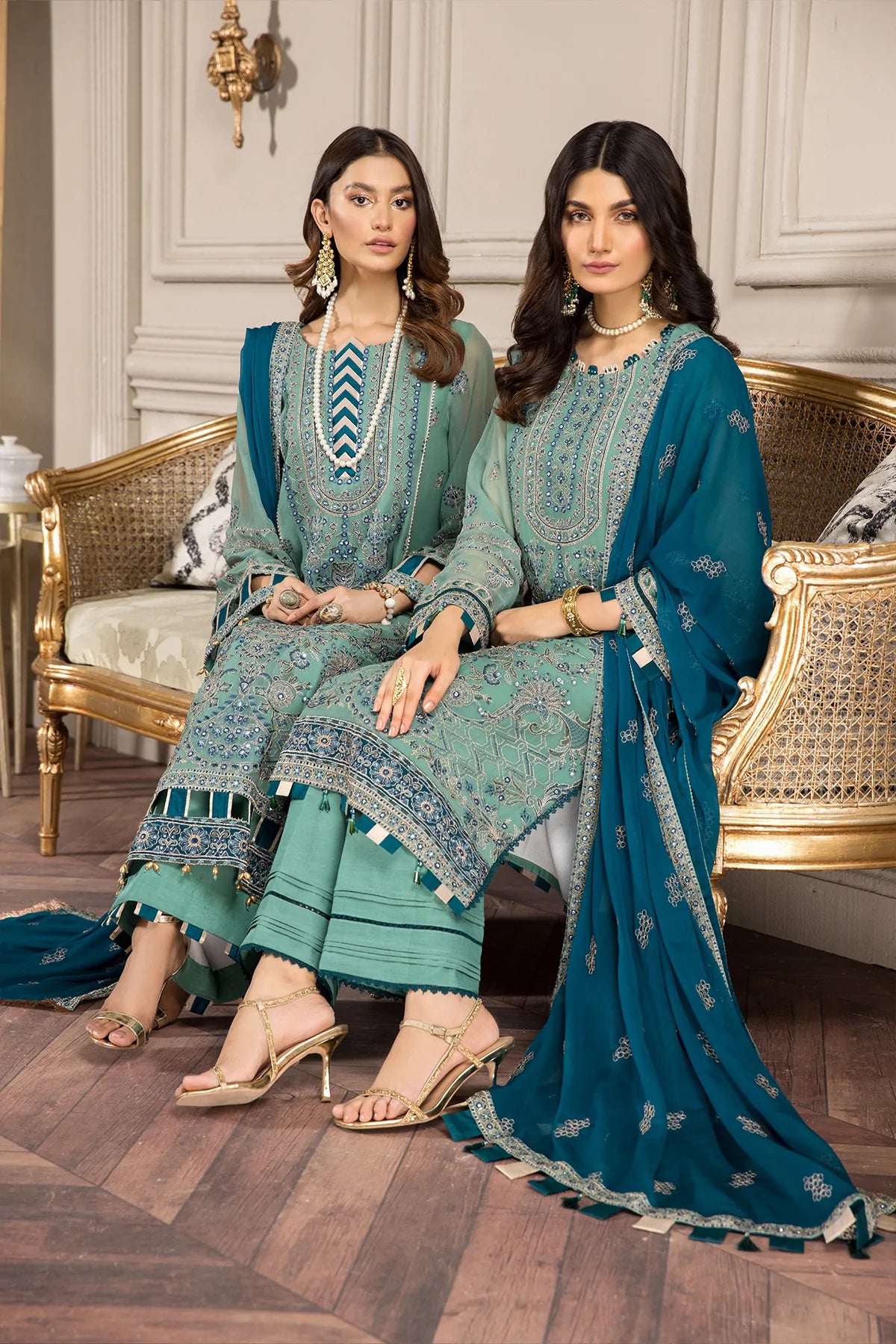 Alizeh Embroidered Chiffon Collection100% Original