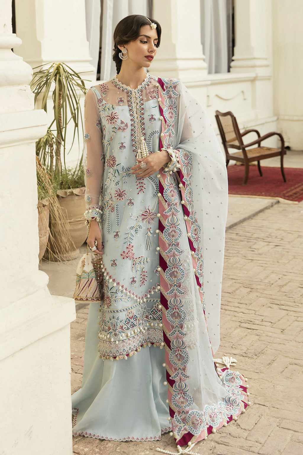Dhoop Kinara By Afrozeh Embroidered Chiffon Collection