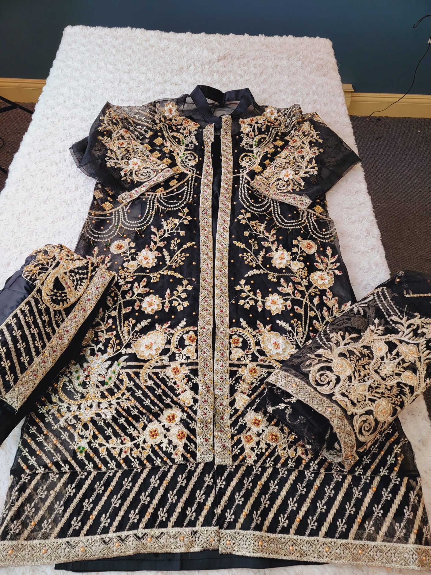 Pakistani Stitched Embroidery Party Wear Dresses Ready To Ship