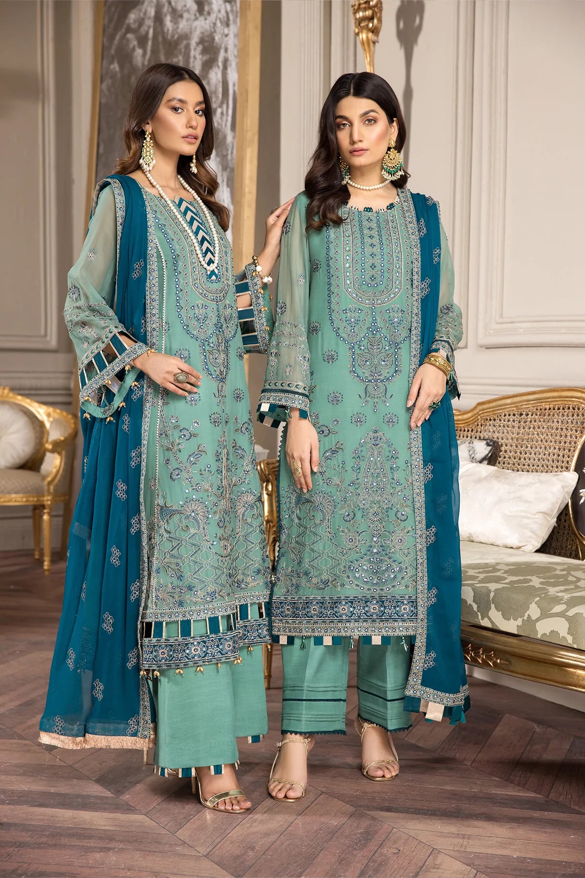 Alizeh Embroidered Chiffon Collection100% Original