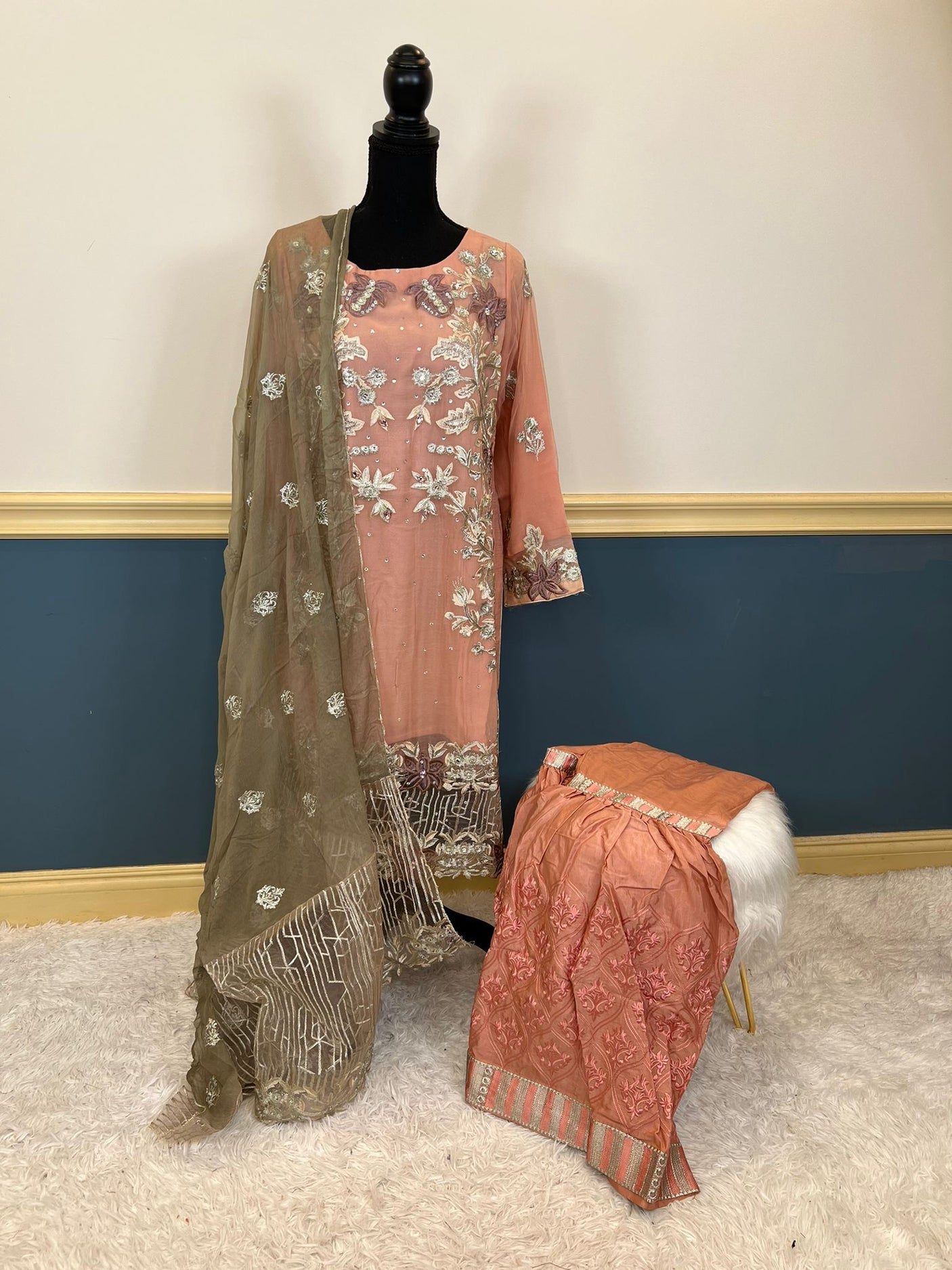 Pakistani Embroidered Party wear  Ready To Ship