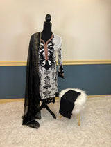 Pakistani Stitched lawn Embroidered Salwar kameez ready to ship