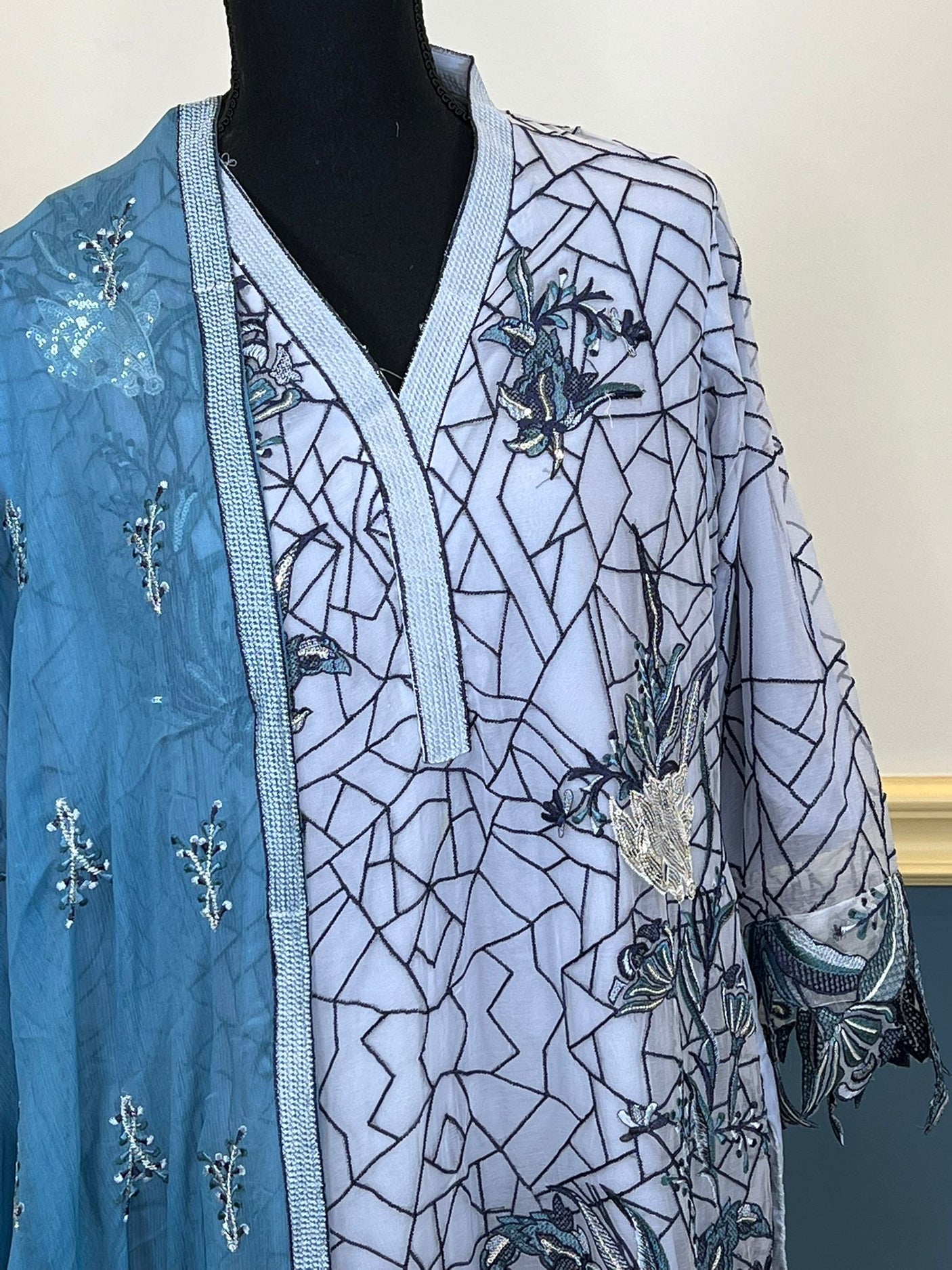 Pakistani Stitched Embroidery Party Wear Dresses Ready To Ship