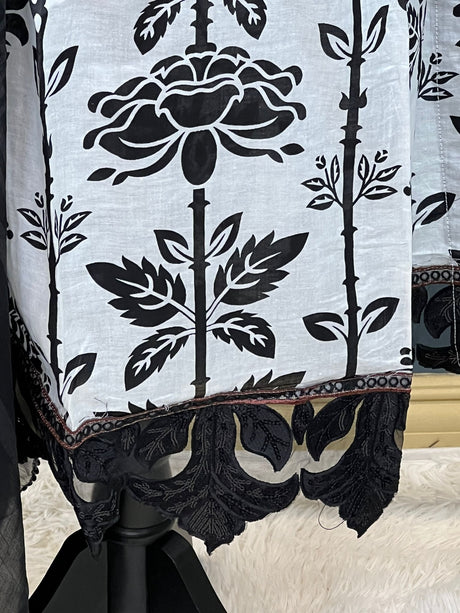 Pakistani Stitched lawn Embroidered Salwar kameez ready to ship