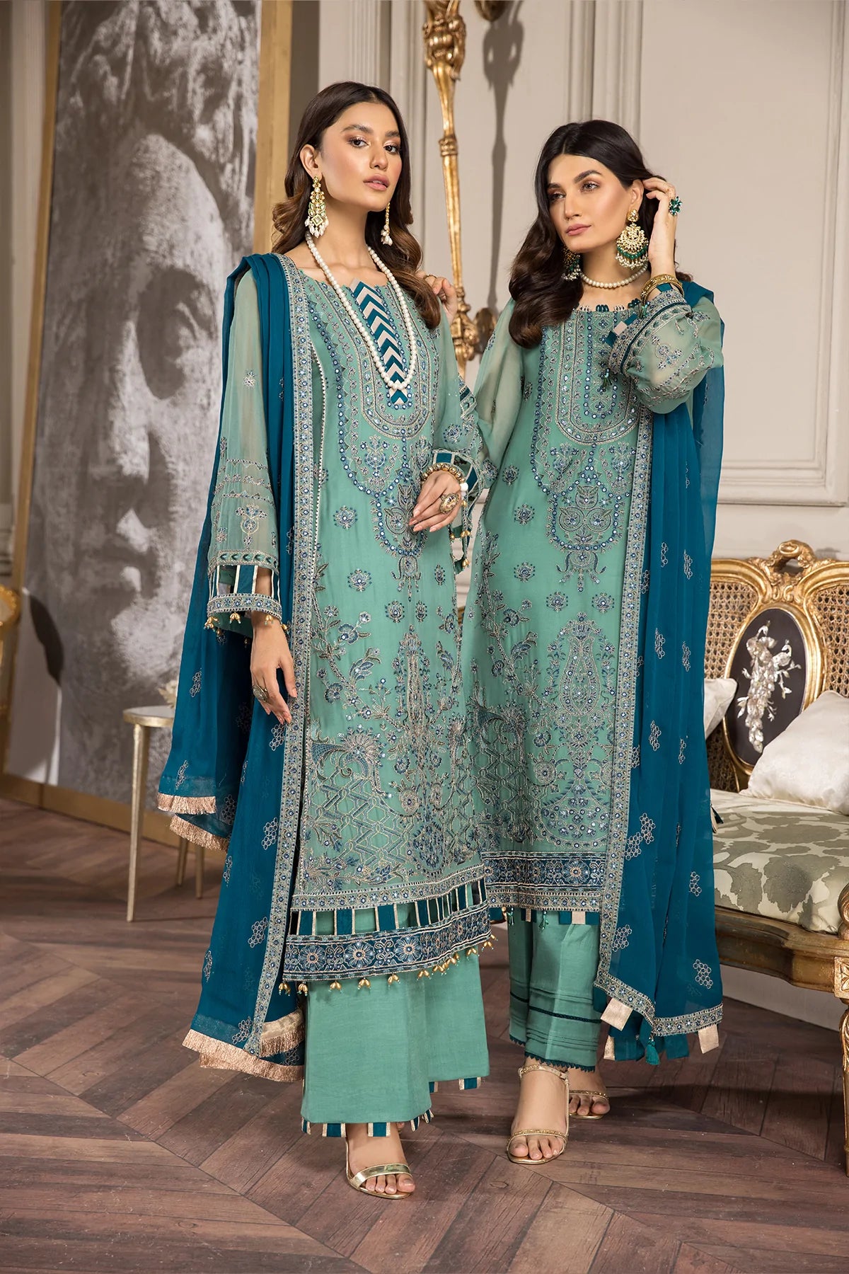 Alizeh Embroidered Chiffon Collection100% Original