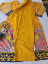 Pakistani Stitched lawn Embroidered Salwar kameez ready to ship