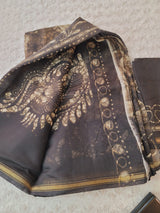 Soft digital printed linen saree
