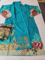 Pakistani Stitched lawn Embroidered Salwar kameez ready to ship