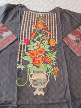 Pakistani Stitched lawn Embroidered Salwar kameez ready to ship