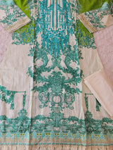 Pakistani Stitched lawn Embroidered Salwar kameez ready to ship