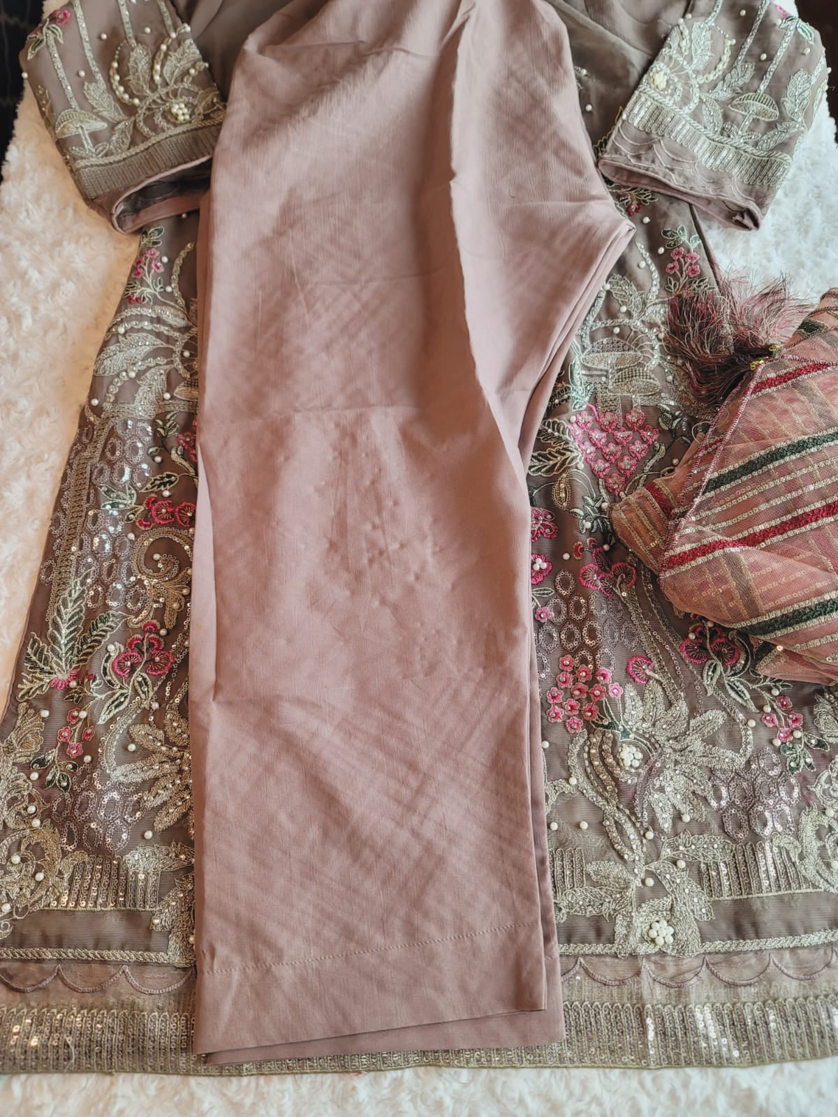 Pakistani Stitched Embroidery Party Wear Dresses Ready To Ship