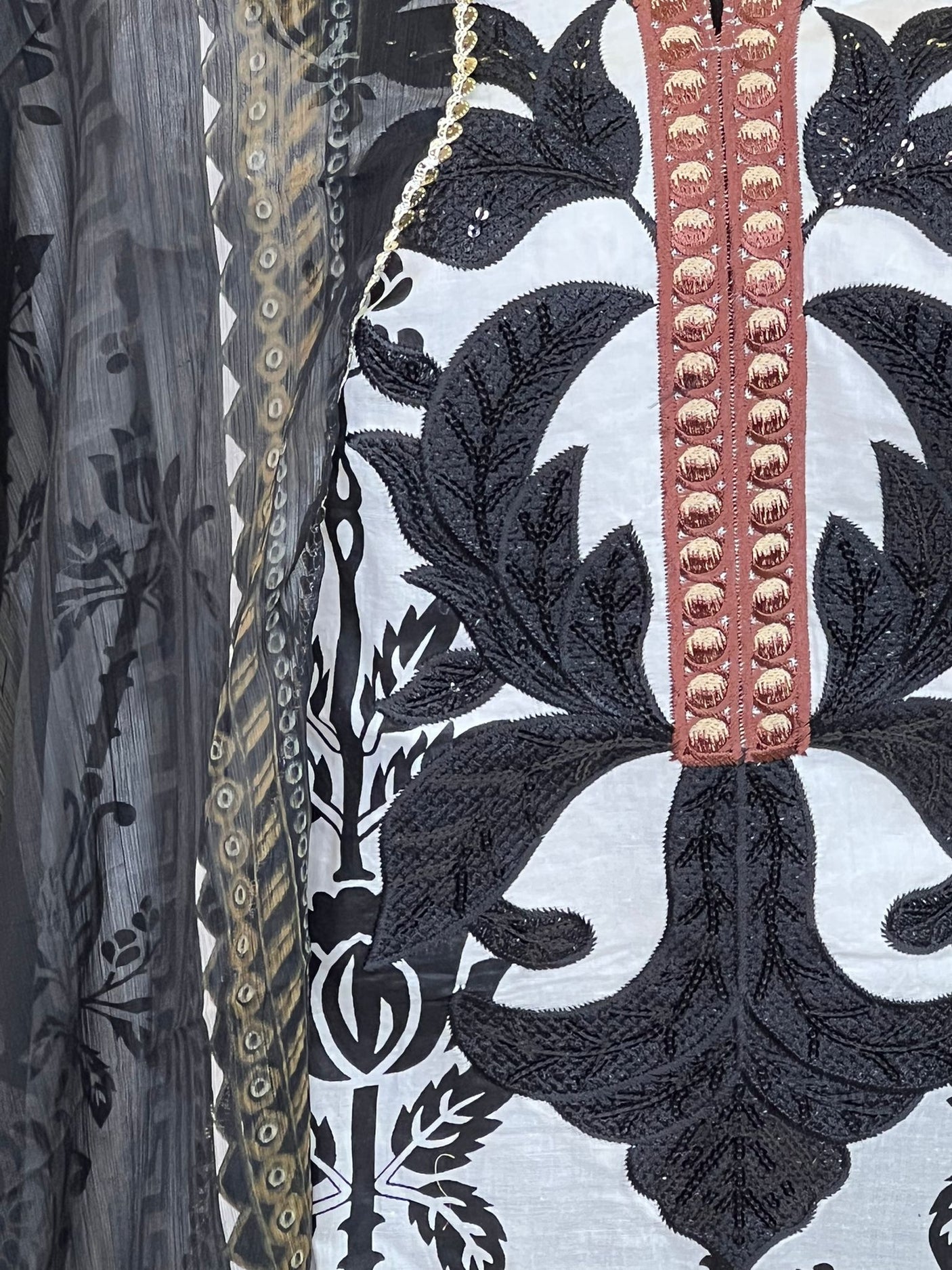 Pakistani Stitched lawn Embroidered Salwar kameez ready to ship