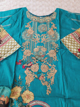 Pakistani Stitched lawn Embroidered Salwar kameez ready to ship