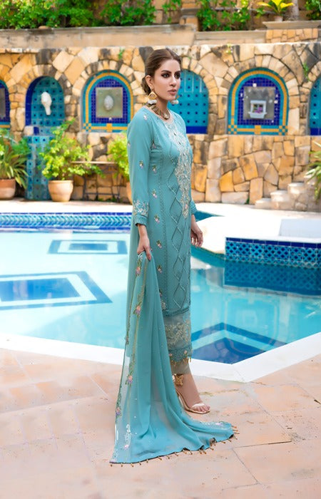 Mizka by Mi-Creation Luxury  Embroidered Chiffon Collection-100% Original