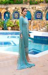 Mizka by Mi-Creation Luxury  Embroidered Chiffon Collection-100% Original