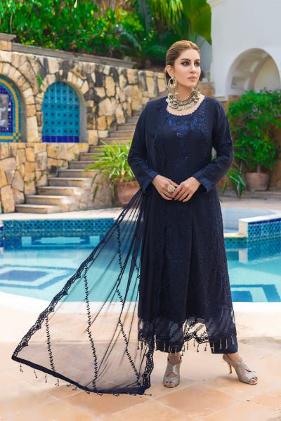 Mizka by Mi-Creation Luxury  Embroidered Chiffon Collection-100% Original