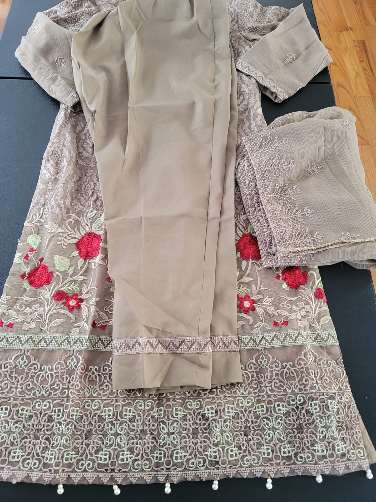 Pakistani Stitched Embroidery Party Wear Dresses Ready To Ship