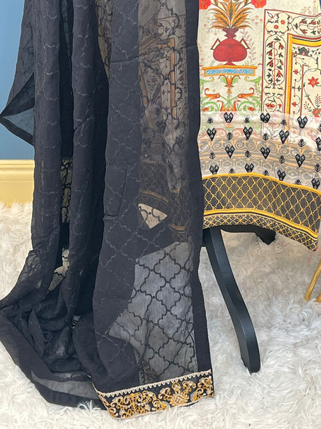 Pakistani Stitched Embroidery luxury  lawn Dresses Ready To Ship