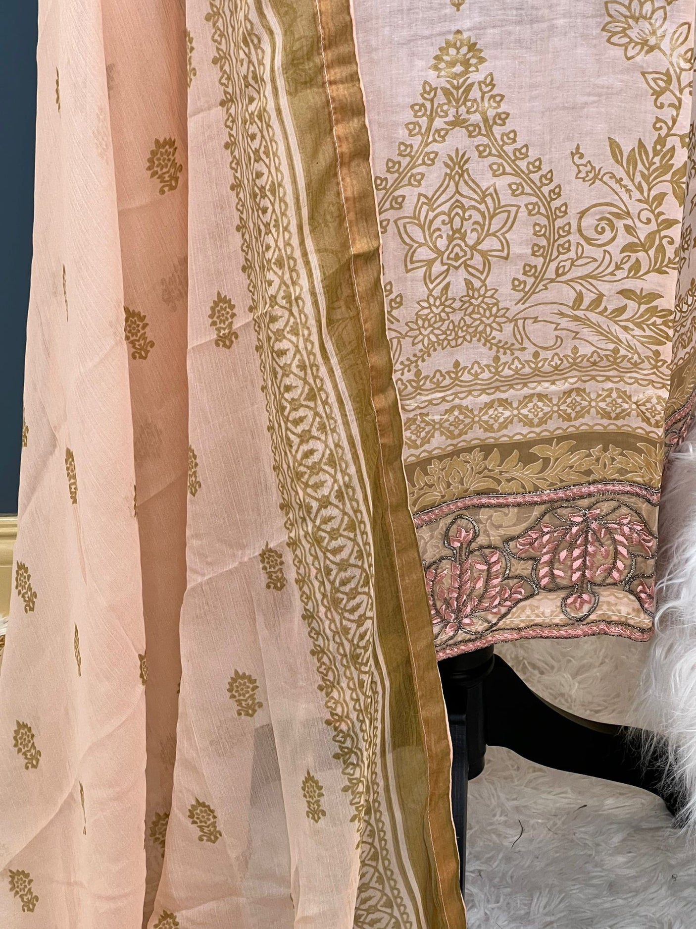 Pakistani Stitched lawn Embroidered Salwar kameez ready to ship