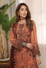 Wisteria - Embroidered Chiffon By Adan's Libas Luxury Collection 100% Original