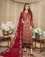 Zainab Fazlani Luxury Embrodered chiffon Collection 100% Original